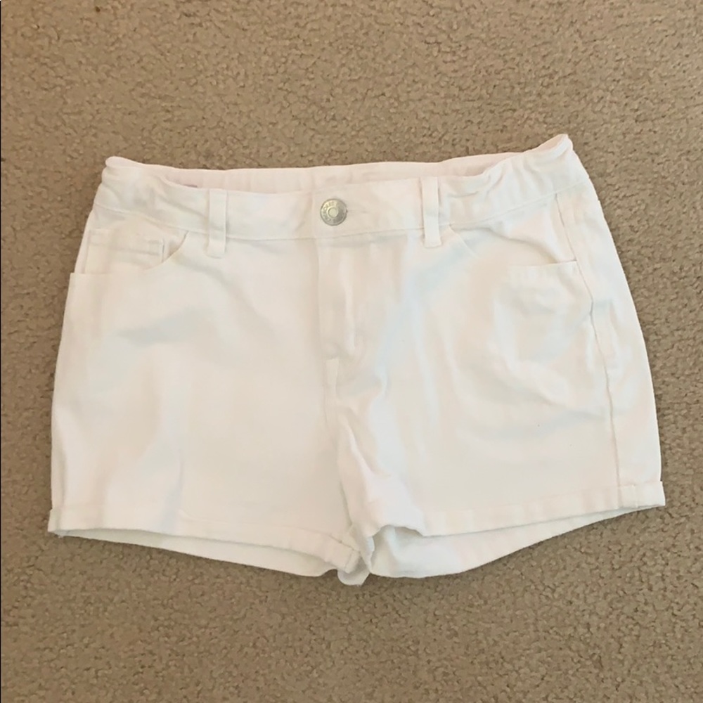 Girl’s White Jean Shorts